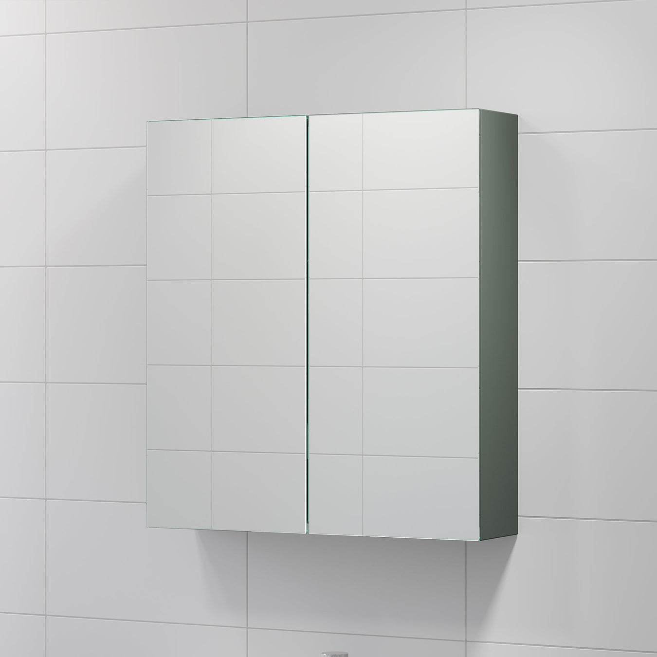 Mirror cabinets without lighting