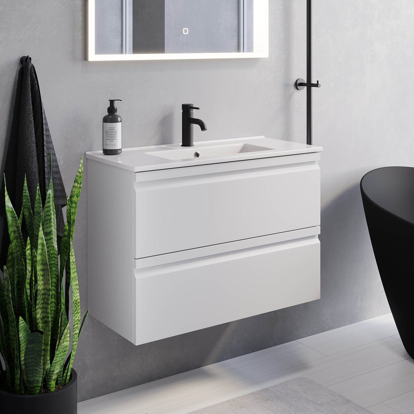 Washbasin with cabinet