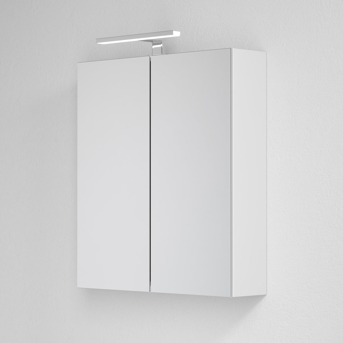 Zrcadlová skříňka LED Nordfeld Classic 60 cm, matná bílá