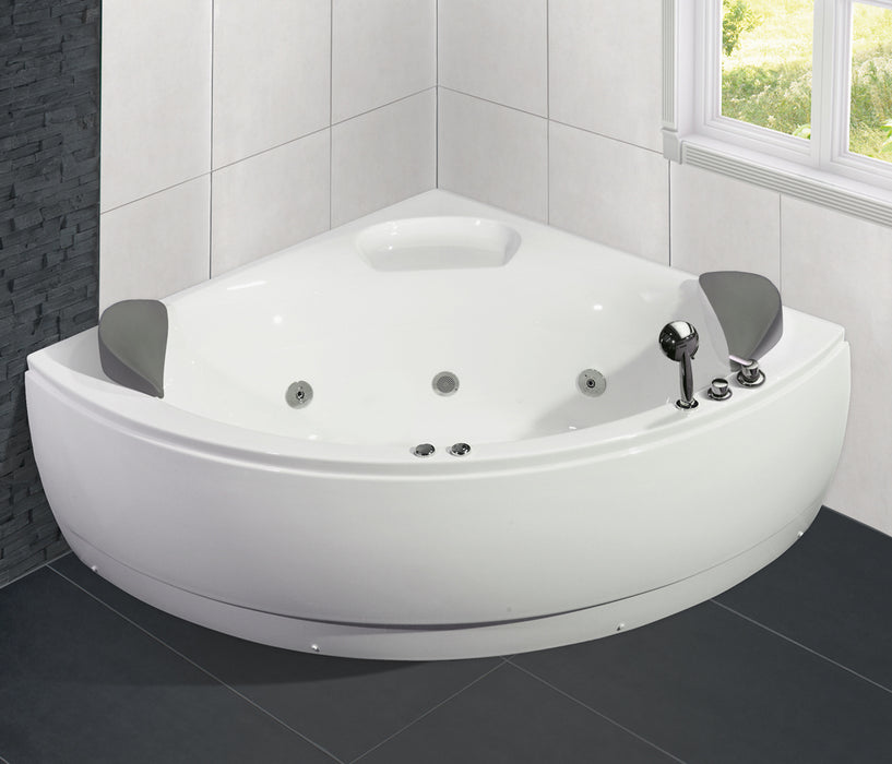 Wilson round Whirlpool, 140 cm, White Glossy