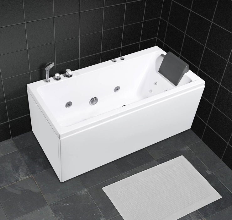 Wilson rektangulær Whirlpool, 160 cm, hvid blank