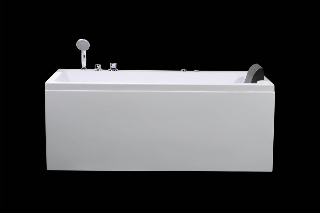 Wilson rektangulær Whirlpool, 160 cm, hvid blank