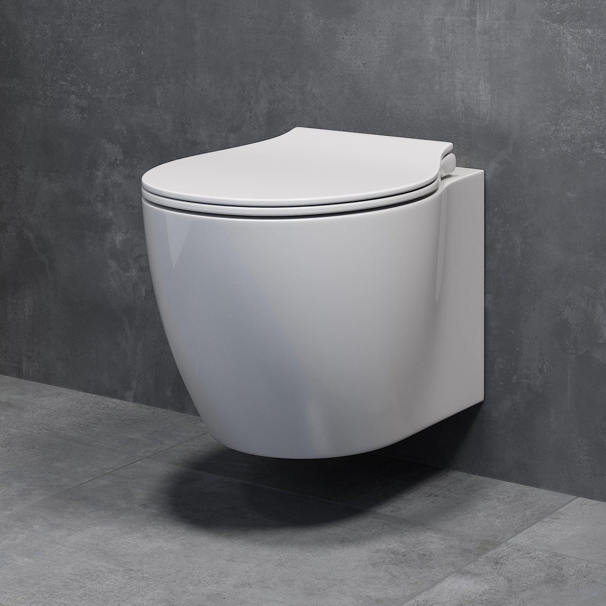 Ikornes Wall-Hung Toilet, Round