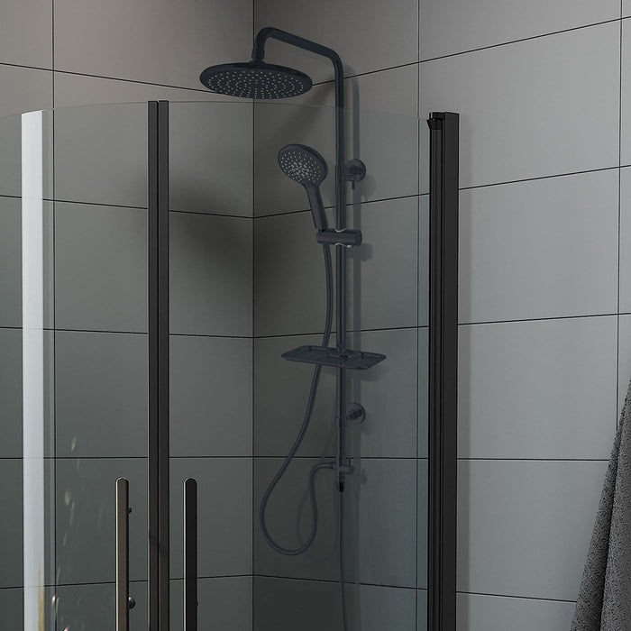 Martofte Shower Set 23 cm Rainfall Shower, matt black