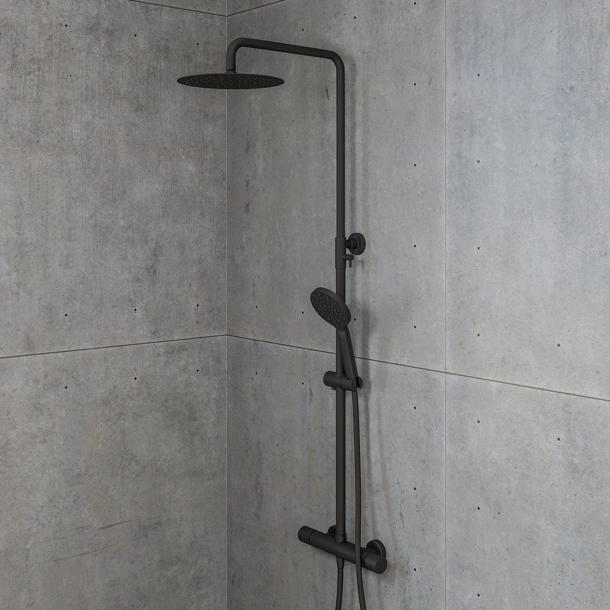 Dragør Thermostatic Shower Set With 25 cm Top Shower Head