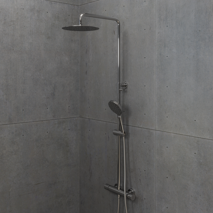 Dragør Thermostatic Shower Set With 25 cm Top Shower Head