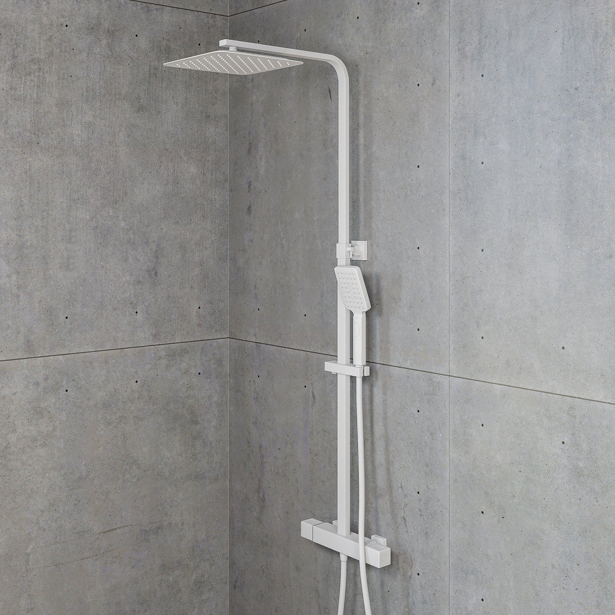 Næsby Themorstatic Showertube set with 25 cm Showerhead