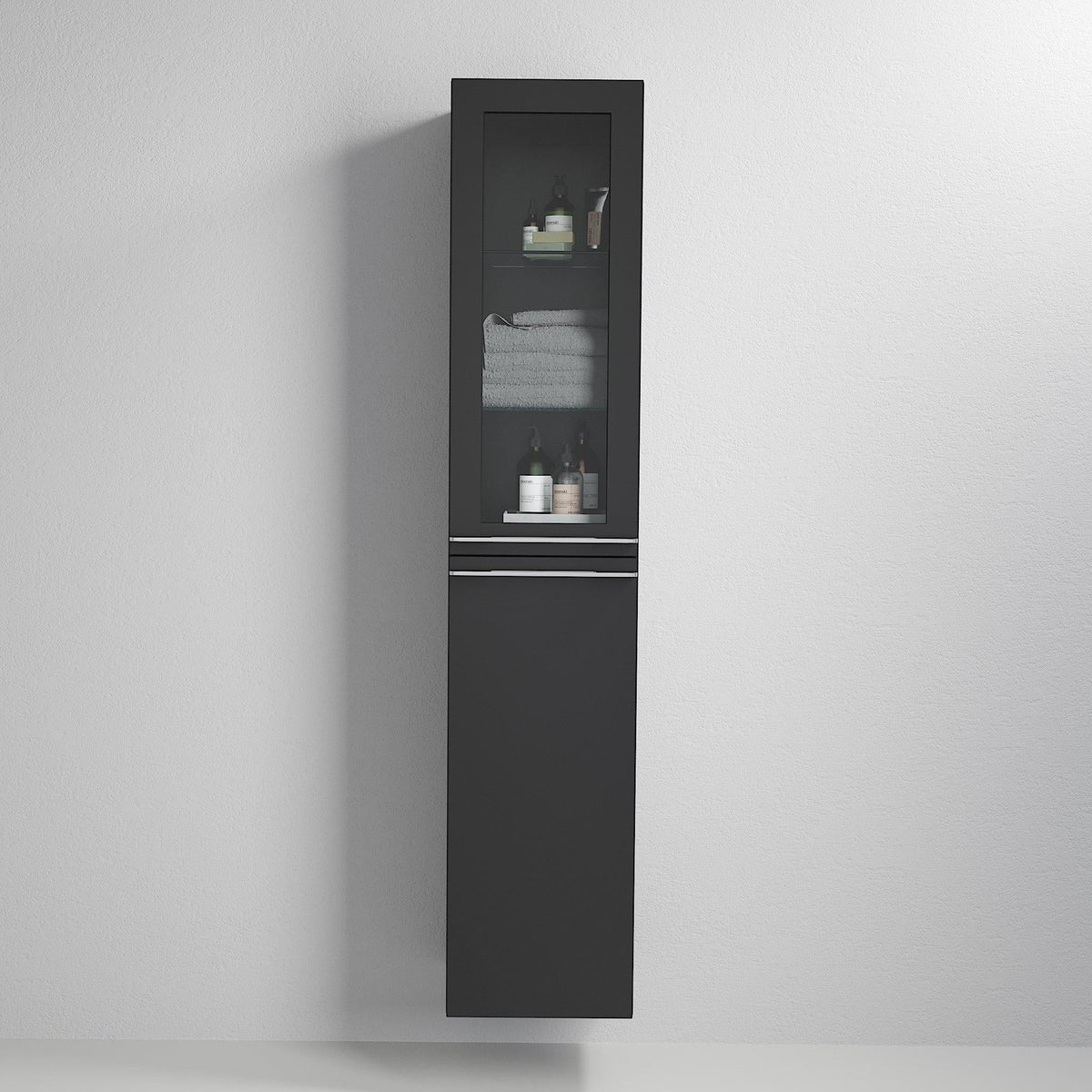 Veiholmen High Cabinet, matt black