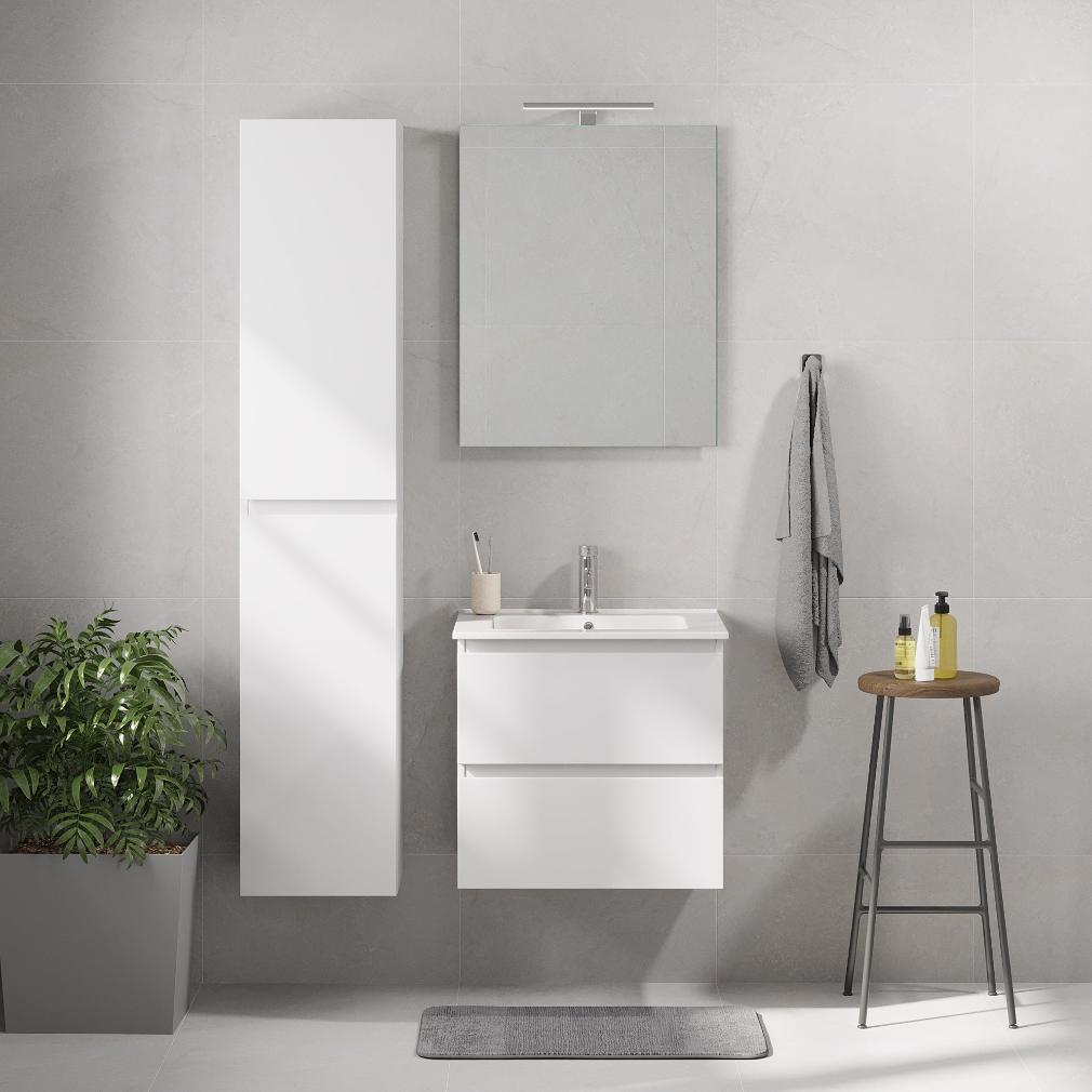 Saltnes Bathroom furniture, matt white