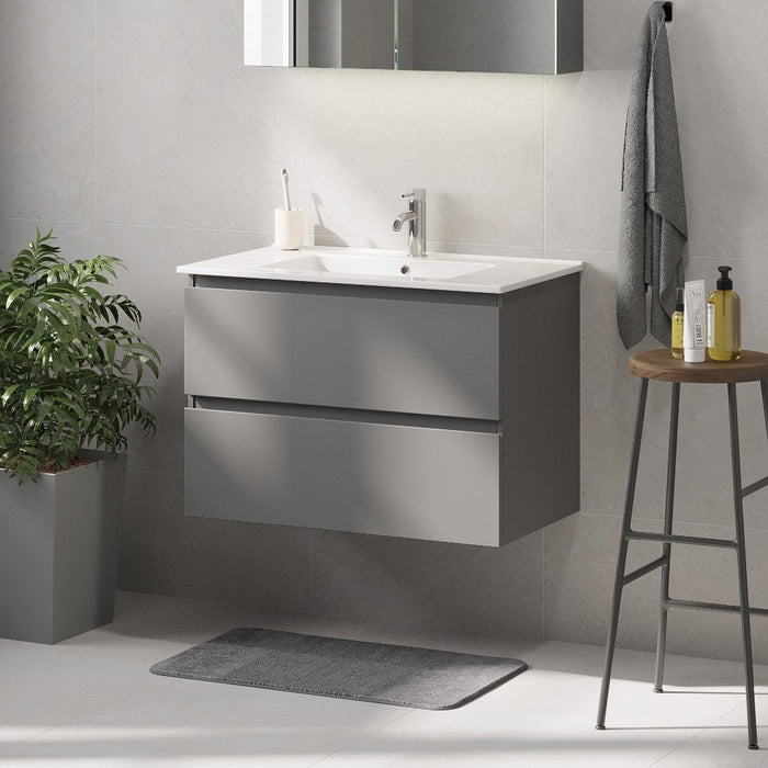 Saltnes Bathroom furniture, matt grey