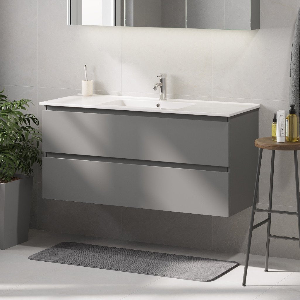 Saltnes Bathroom furniture, matt grey