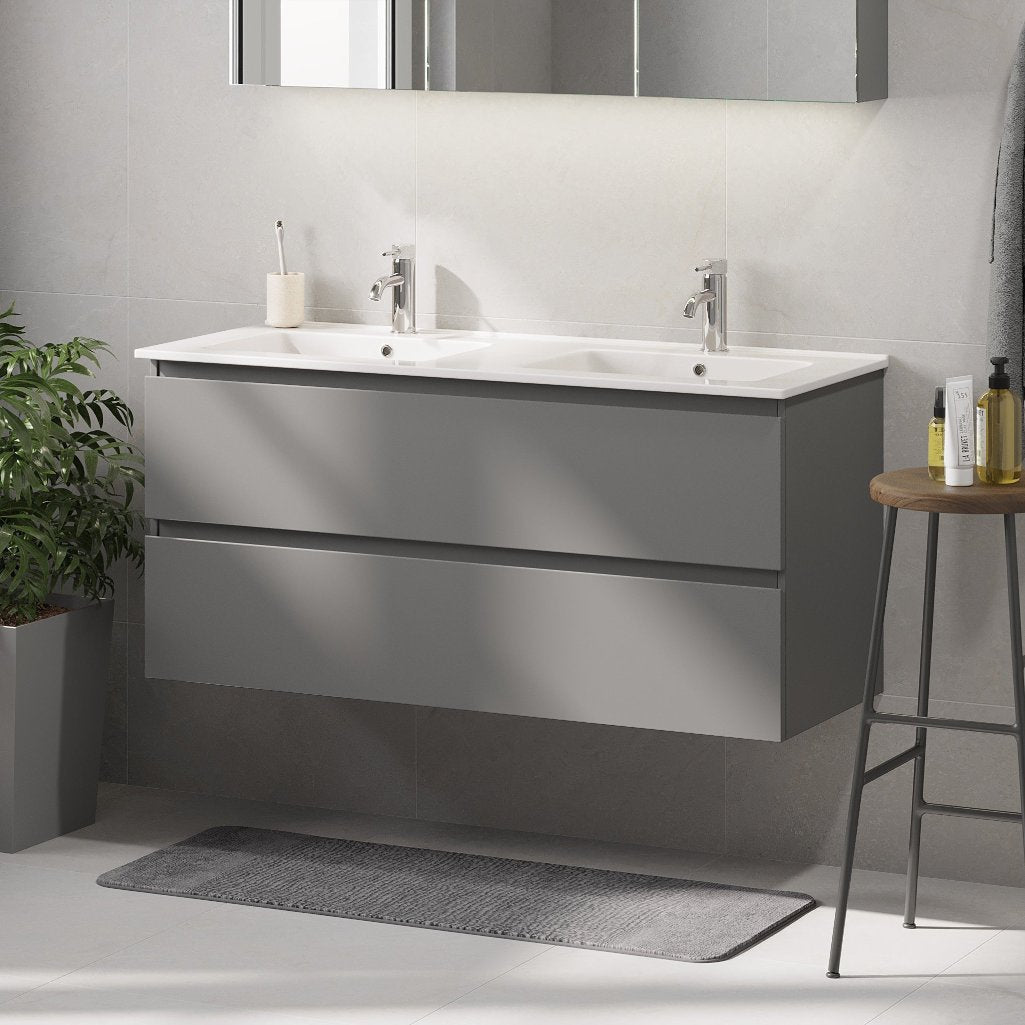 Saltnes Bathroom furniture, matt grey