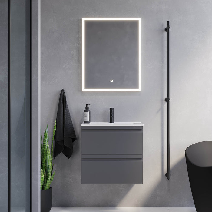 Knarrlagsund Bathroom Furniture, grey matt