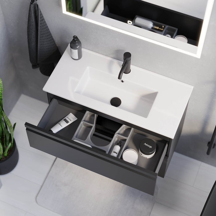 Knarrlagsund Bathroom Furniture, black matt