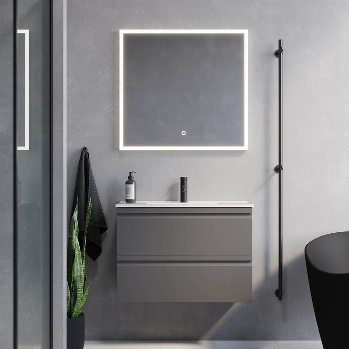 Knarrlagsund Bathroom Furniture, grey matt