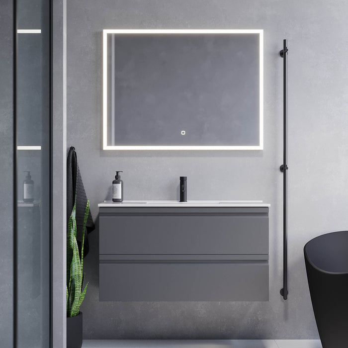 Knarrlagsund Bathroom Furniture, grey matt