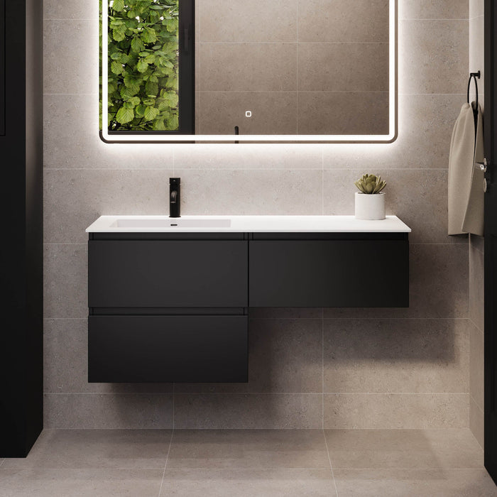 Sifjord Bathroom furniture, matt black