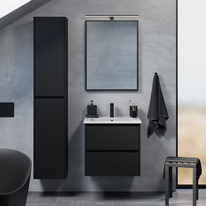 Molde Bathroom Furniture, matt black