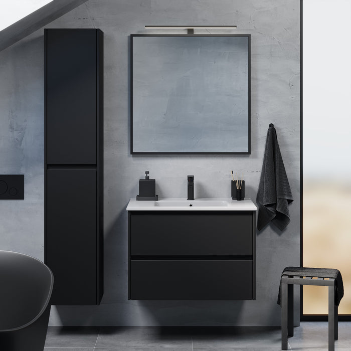 Molde Bathroom Furniture, matt black