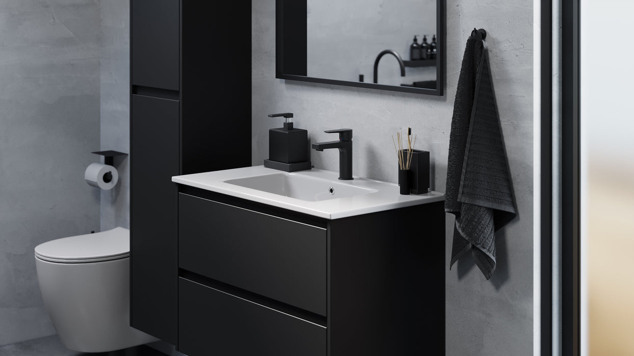 Molde Bathroom Furniture, matt black