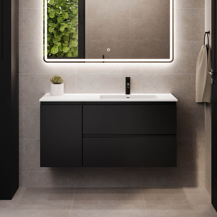 Sifjord Bathroom furniture, matt black