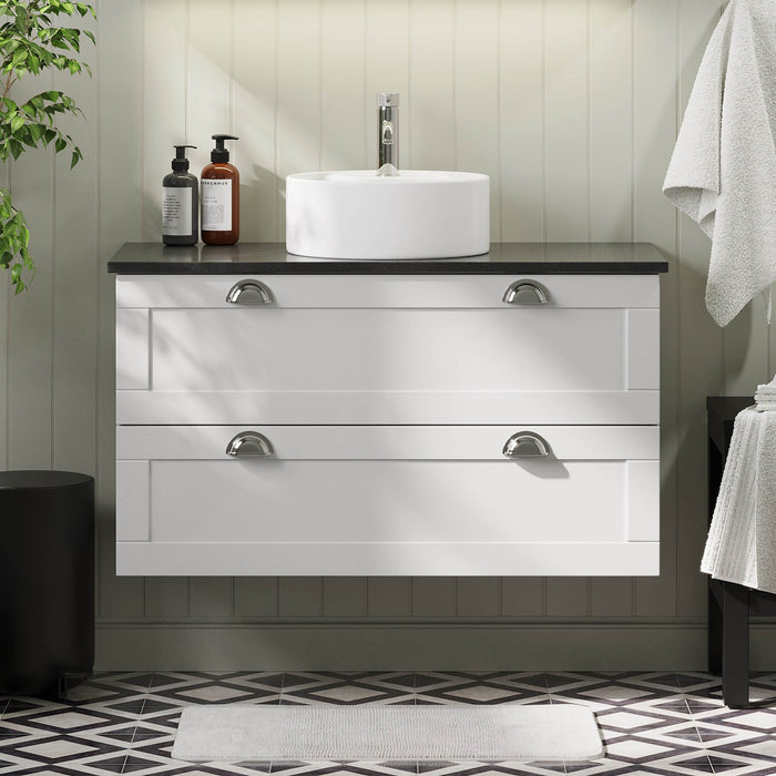 Nabbetorp Bathroom furniture, matt white