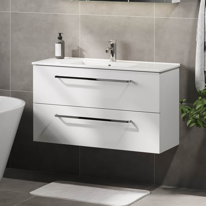 Volda Bathroom furniture, matt white