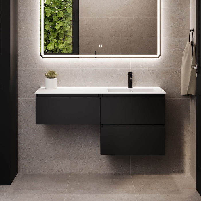 Sifjord Bathroom furniture, matt black