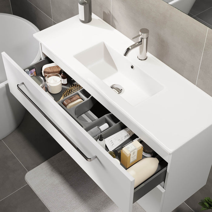 Volda Bathroom furniture, matt white