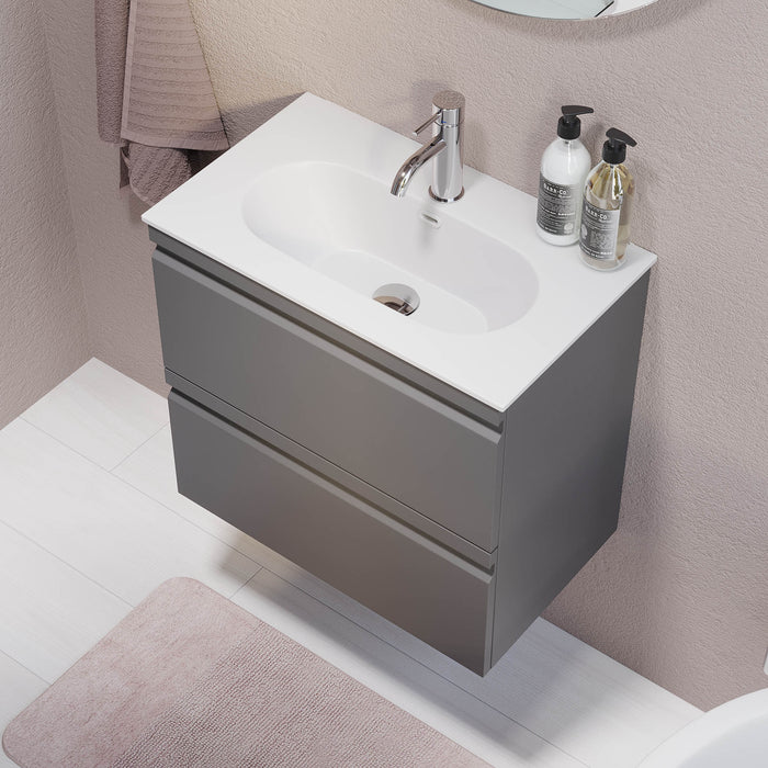 Kongsberg Bathroom furniture, Matte Grey