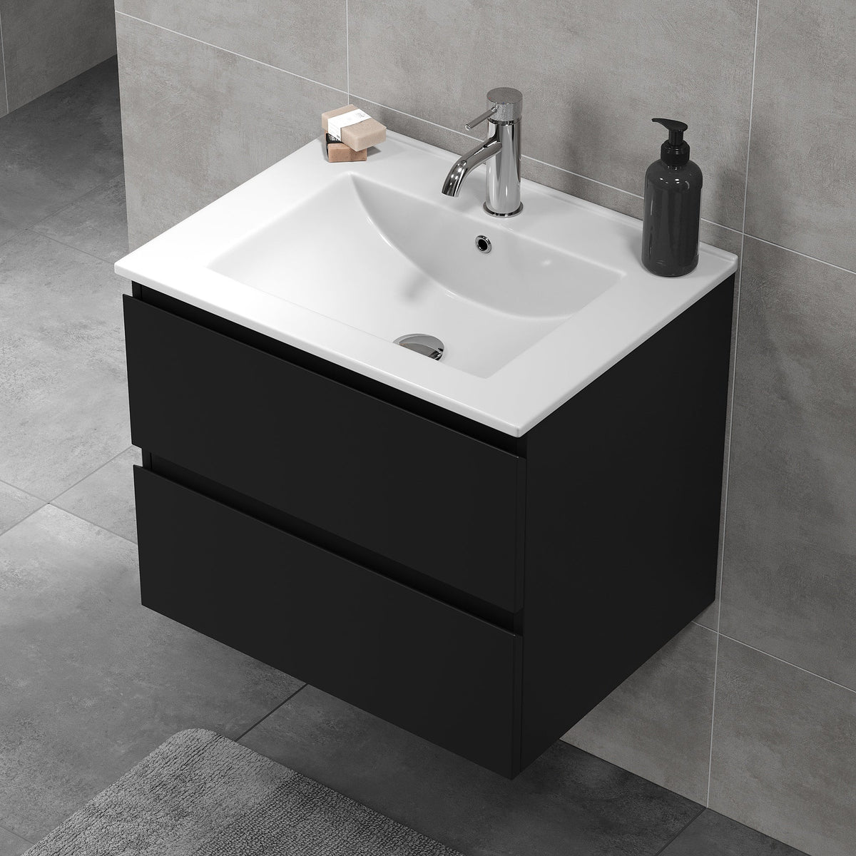 Kenwood Bathroom Furniture, matt black