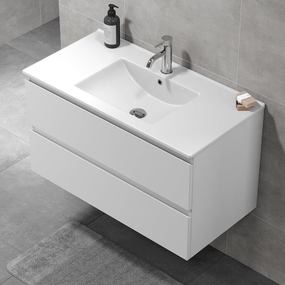 Kenwood Bathroom Furniture, matt white