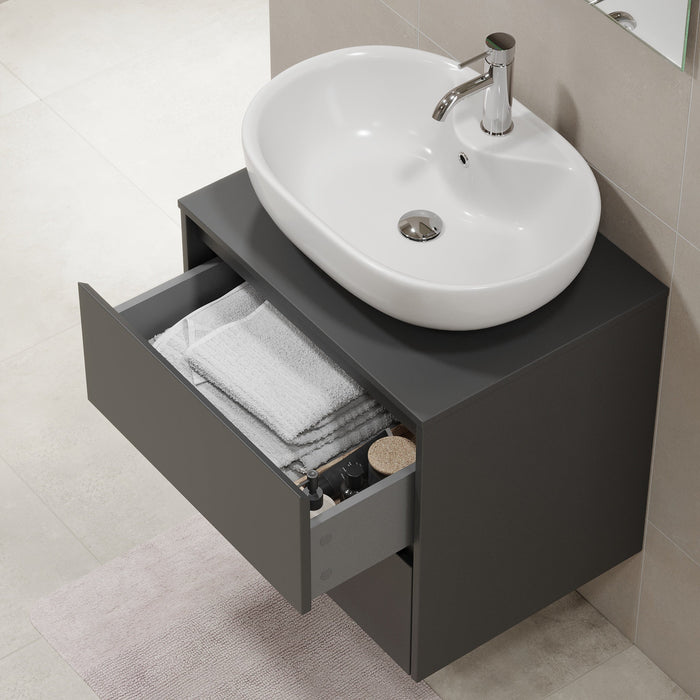 Svalbard Bathroom Furniture, grey matt