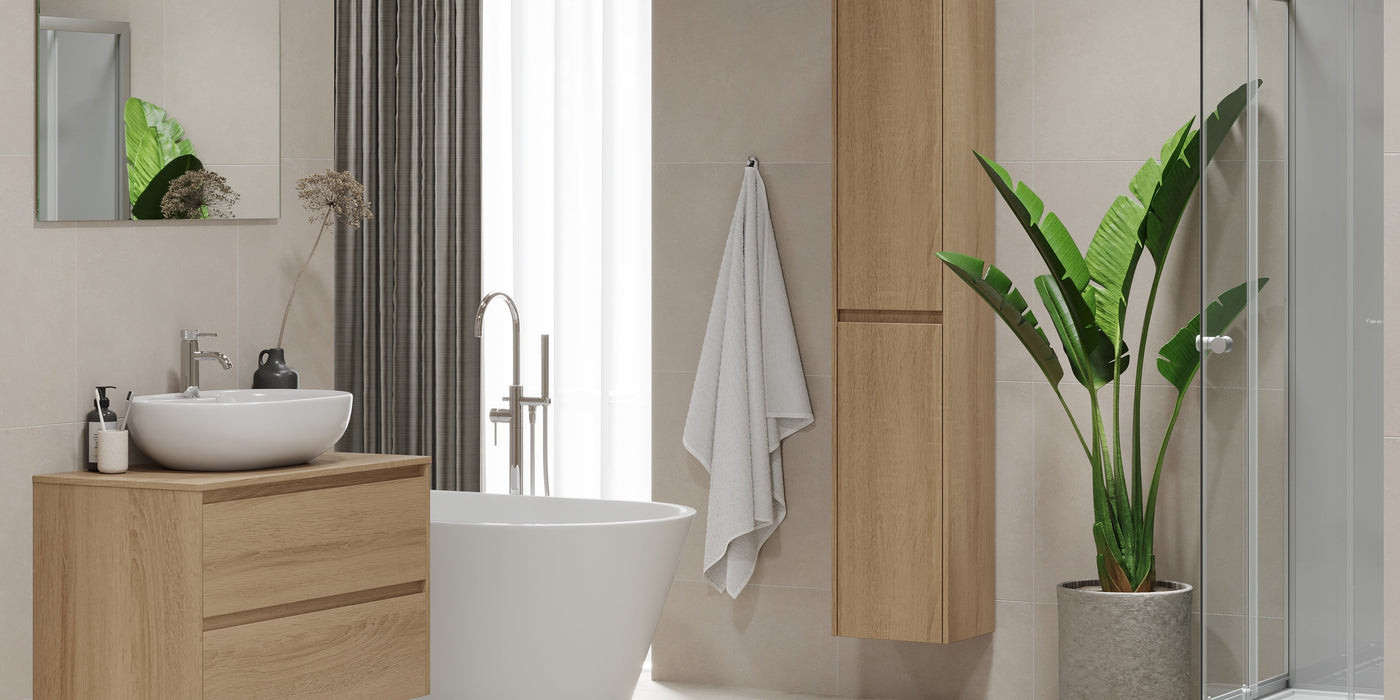 Svalbard Bathroom Furniture, oak