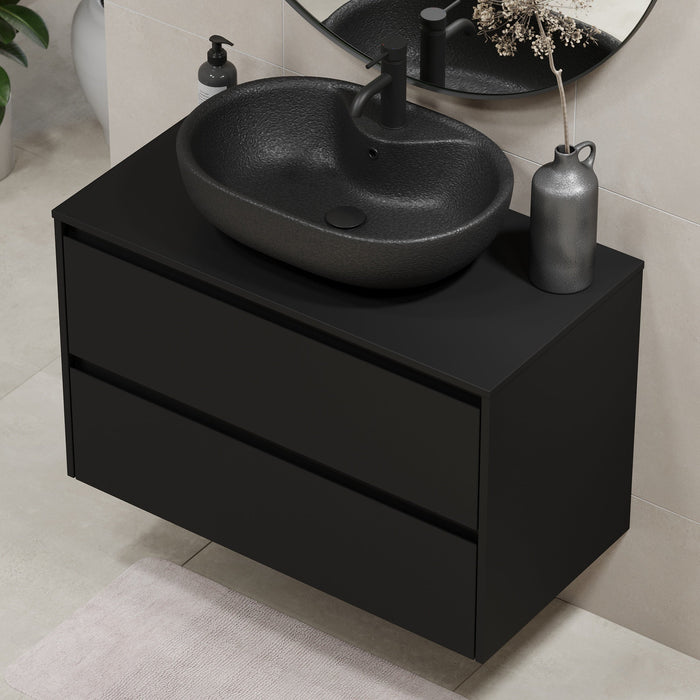 Seiland Bathroom Furniture, black matt