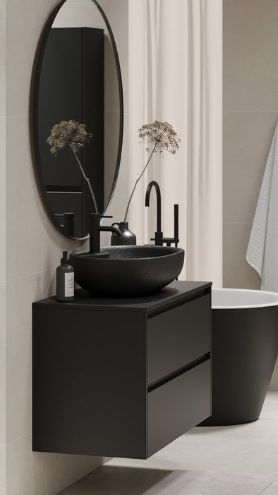 Seiland Bathroom Furniture, black matt