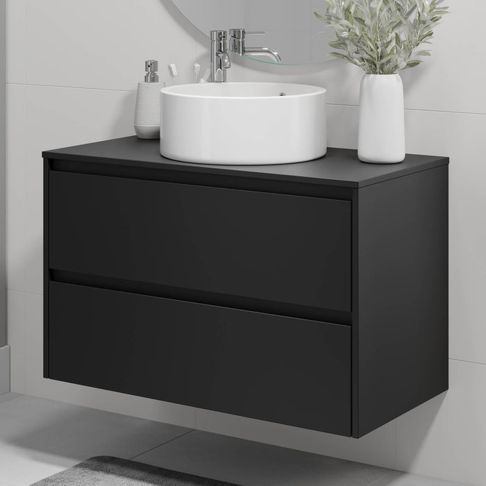 Lofoten Bathroom Furniture, black matt