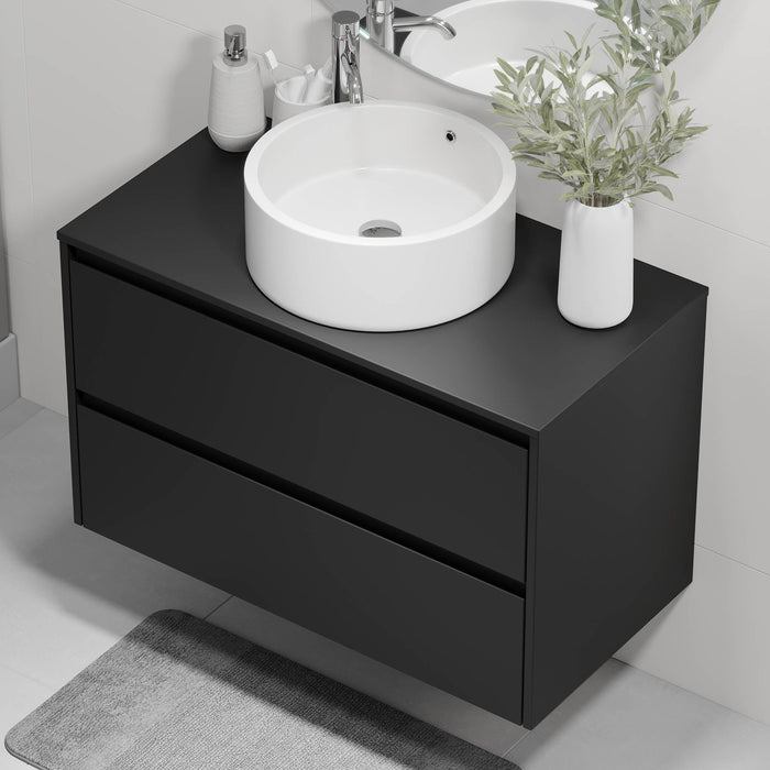 Lofoten Bathroom Furniture, black matt