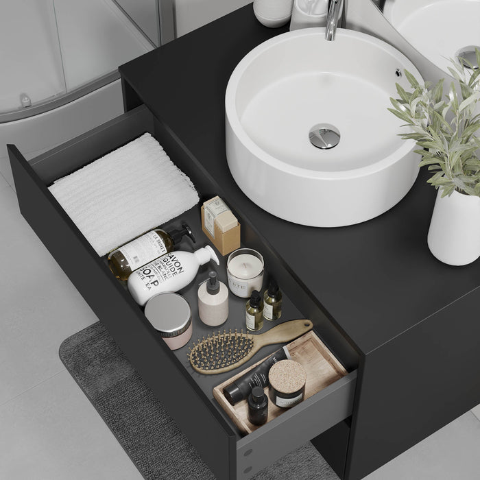 Lofoten Bathroom Furniture, black matt