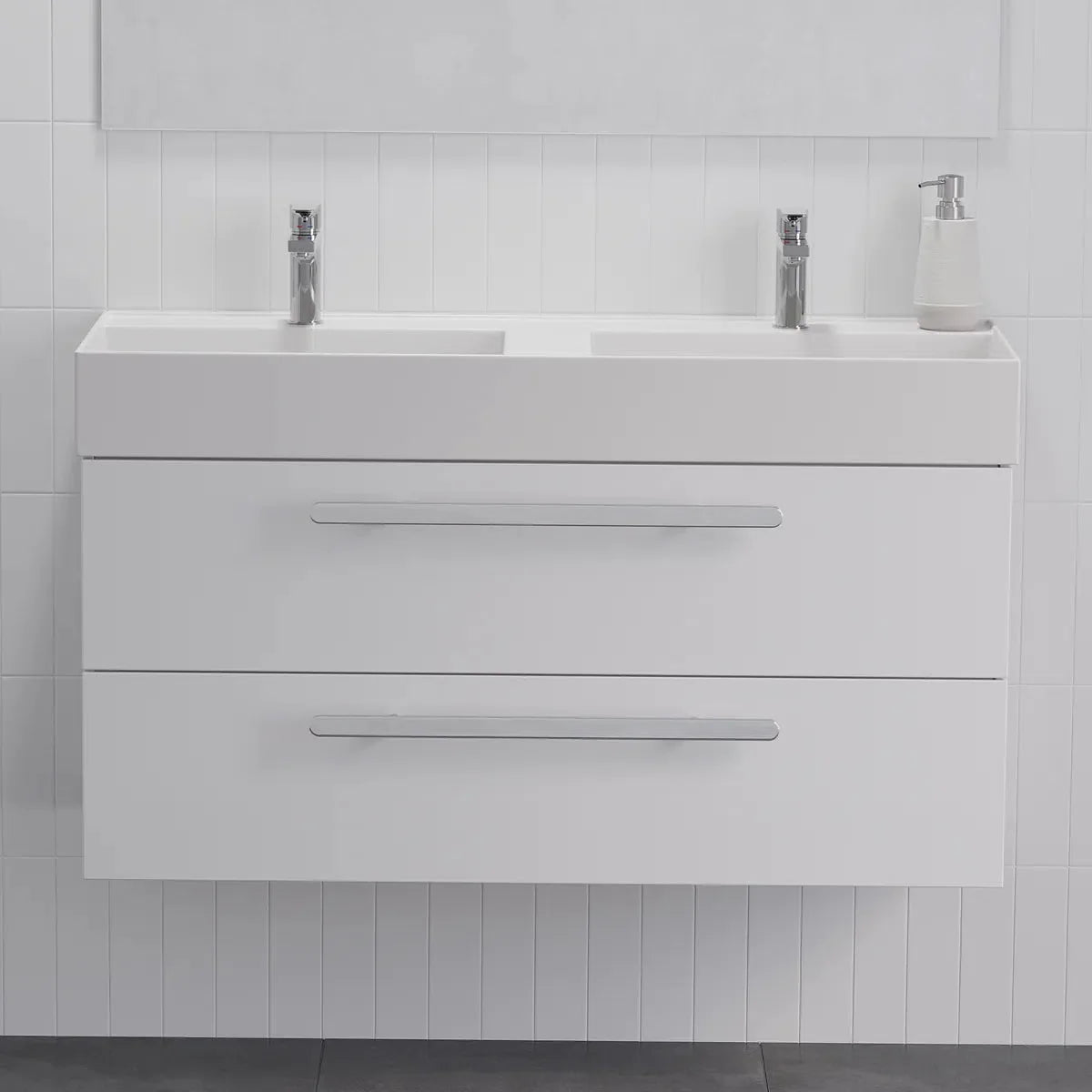 Velfjord Bathroom Furniture, white gloss