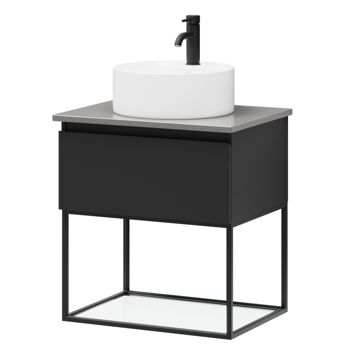 Stangvik Bathroom furniture, Matte Black