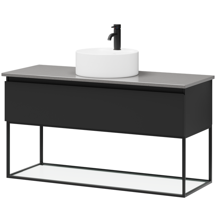 Stangvik Bathroom furniture, Matte Black