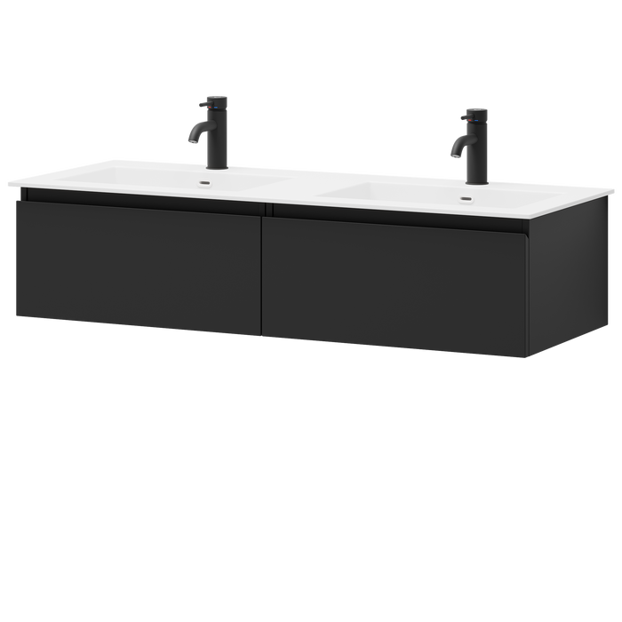 Sarnes Bathroom Furniture, matt black