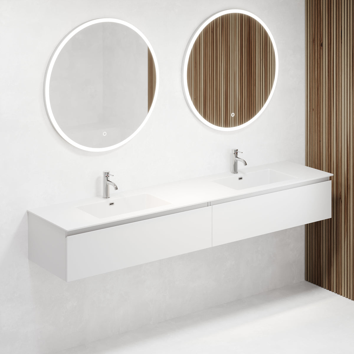 Sarnes Bathroom Furniture, matt white