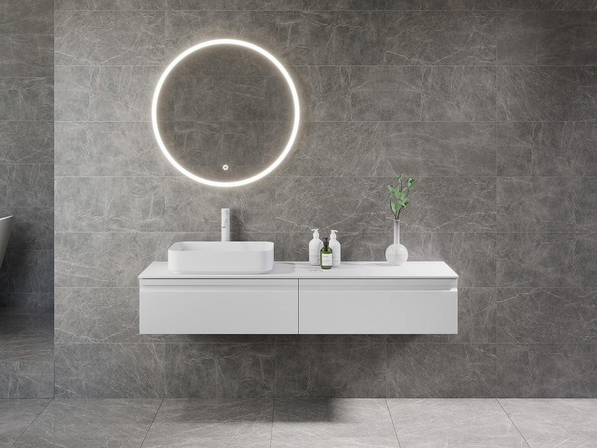 Kvinesdal bathroom furniture, Matte White