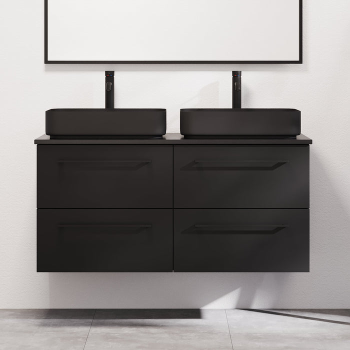 Vårhus Bathroom Furniture, matt black