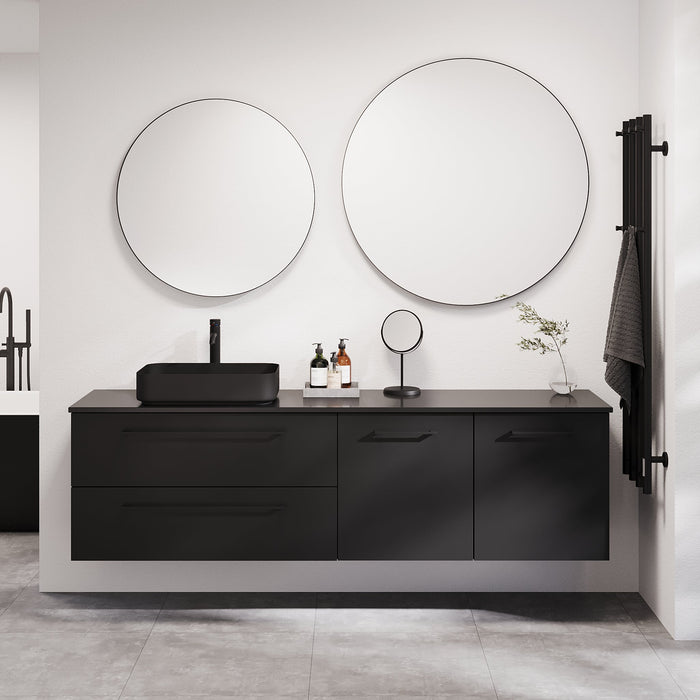 Vårhus Bathroom Furniture, matt black