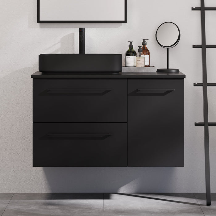 Vårhus Bathroom Furniture, matt black