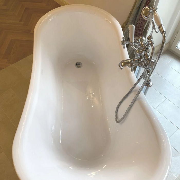 Ærøskøbing Freestanding Bathtub Faucet, Chrome