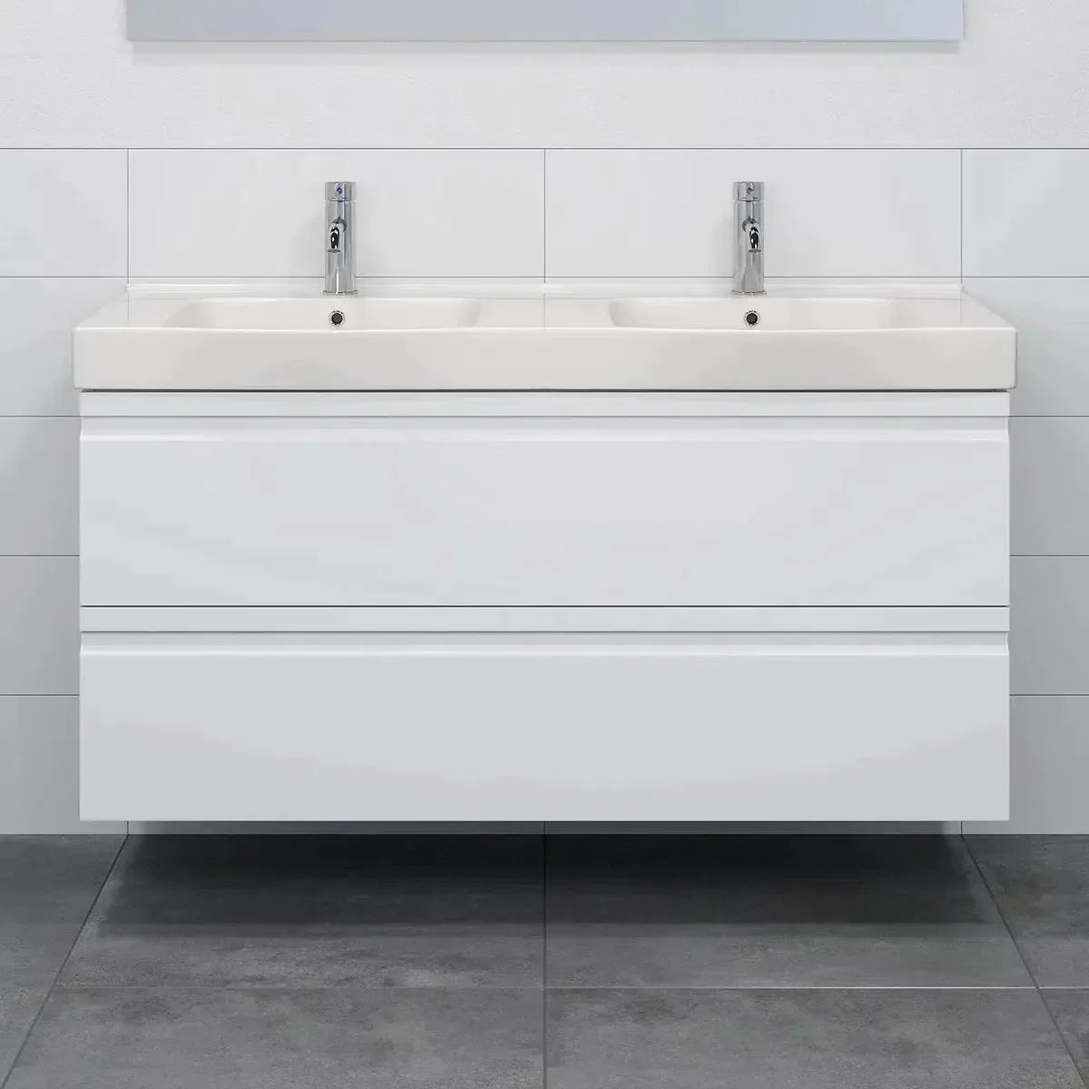 Kroken Bathroom Furniture, white gloss